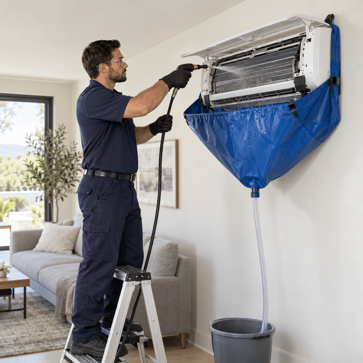 Nettoyage de thermopompes murales